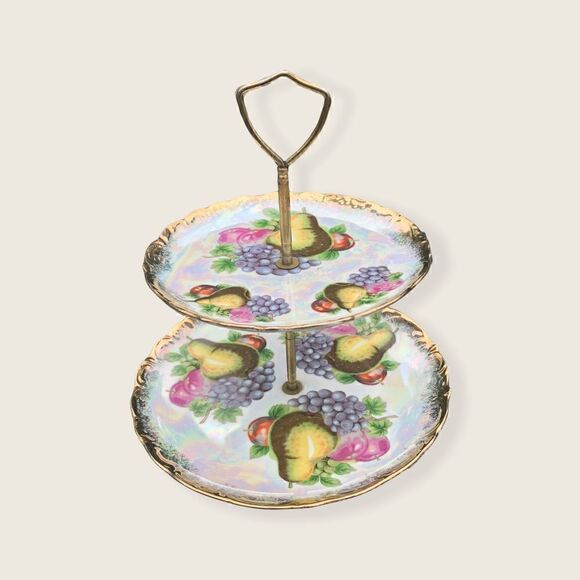 VINTAGE Tea Tier/ Dessert, Cheese Tray/ Jewelry Holder - Picture 7 of 7
